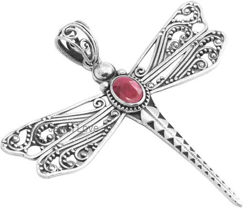 Miniatura 6 de Collar de plata de ley 925 para mujer, collar con colgante de piedras preciosas auténticas, collar con colgante hipoalergénico para regalo