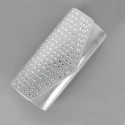 Miniatura 2 de Bolsos de noche de satén para mujer, monederos de diamantes de imitación, bolso formal con cadena de hombro