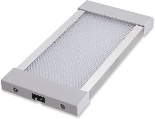 Raycharm Lámpara de luz interior LED para RV, camioneta y gabinete de 10.2" x 4.9", montaje en superficie, haz difuso uniforme de color blanco frío