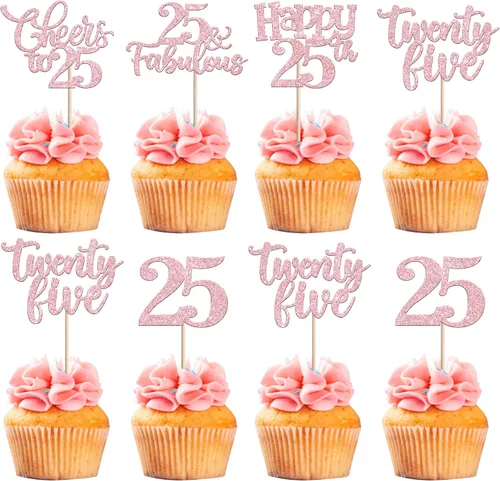 Miniatura 103 de 30 piezas de adornos para cupcakes de 12 cumpleaños feliz, brillantes doce, hola 12, felicitaciones a 12 años, adornos para cupcakes, 12