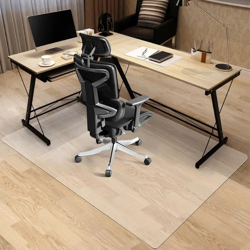 Miniatura 11 de Kuyal Tapete para Silla de Escritorio para Alfombra, 30'' x 48'' Rectángulo Tapetes Transparentes para Sillas Bueno para Escritorios, Oficina