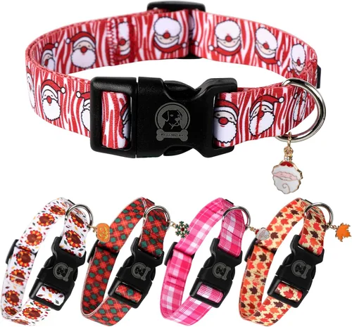 Miniatura 8 de MR. CHUBBYFACE - Collar de cumpleaños para perro con patrones, suave, ajustable, para perros pequeños, medianos y grandes