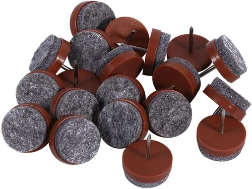 Miniatura 5 de Almohadillas redondas de fieltro resistentes para muebles, protectores de piso de madera dura para silla, mesa, escritorio, armario, sofá, sofá