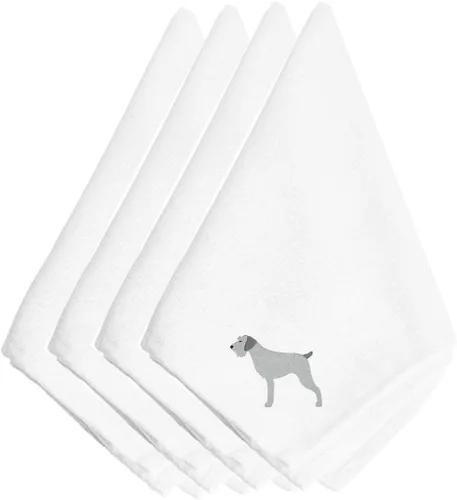 Miniatura 79 de Caroline's Treasures BB3448NPKE Affenpinscher - Juego de 4 servilletas bordadas, lavables, suaves, duraderas, servilletas de mesa para hotel