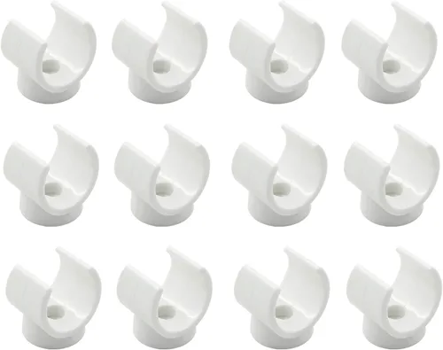 Litoexpe Abrazaderas de Soporte para Tubo de PEX de 1 Pulgada de Plástico - Soporte para Tubo de PVC de 25mm, Clips Blancos, Herramienta de