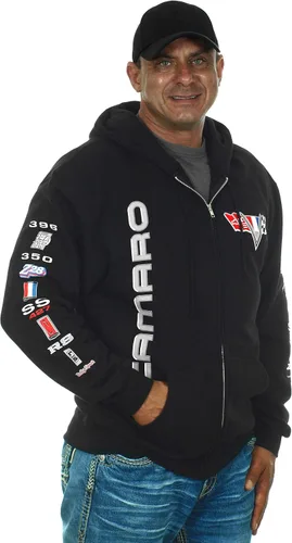 Miniatura 4 de JH DESIGN GROUP Sudaderas con capucha Chevy Camaro para hombre con cremallera y sin botones 4 estilos