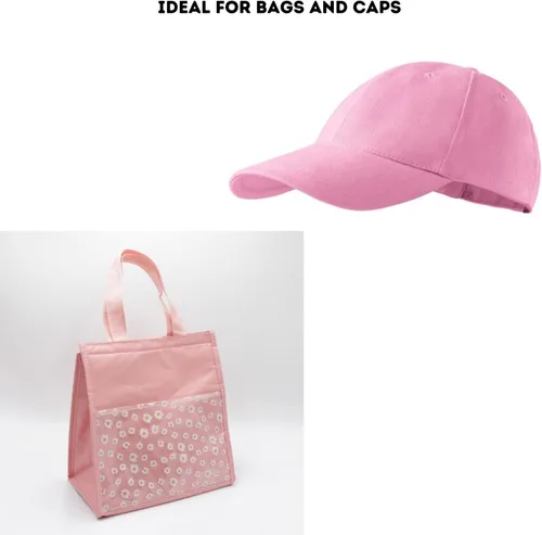 Miniatura 5 de Cinta de gancho y bucle de 1 pulgada de ancho Rosa para coser, no adhesiva, de 1 yarda de largo, cinta de gancho y bucle de nylon rosa, juego