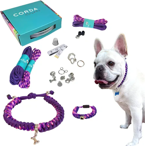 Miniatura 15 de CORDA Crafts - Kit de cuerda de paracaídas - Accesorios completos para hacer collar de perro y pulsera a juego del dueño - Tutorial en video fácil