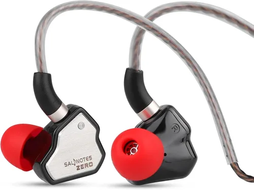Miniatura 15 de Linsoul 7Hz Salnotes Zero HiFi 10mm controlador dinámico auricular que se ajusta al oído IEM con diafragma compuesto de metal, placa frontal