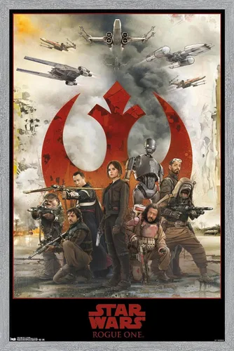 Miniatura 15 de Trends International Star Wars: Rogue One - Póster de pared de montaje, 14.725 x 22.375 pulgadas, versión enmarcada de madera de granero