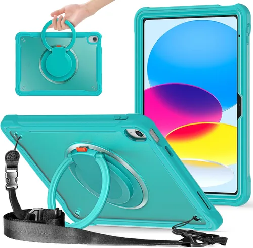 Miniatura 13 de BATYUE Funda para iPad de 9ª, 8ª y 7ª generación (funda resistente para iPad de 10.2 pulgadas 2021/2020/2019) con protector de pantalla, soporte