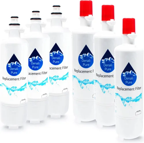Paquete de 6 filtros de agua de repuesto para refrigerador Home Depot HDX 107018, compatible con el cartucho de filtro de agua para refrigerador