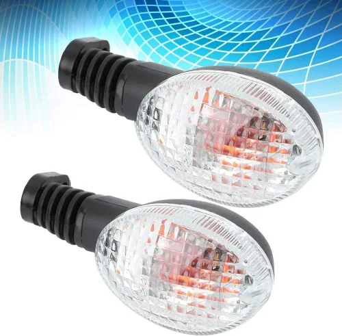 Miniatura 5 de Estink 2 luces intermitentes para motocicleta, intermitentes secuenciales LED ámbar que fluyen, ajuste universal para KLX250 EX250 2008-2012, Negro