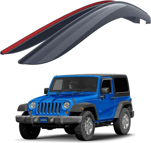 Miniatura 12 de Goodyear Deflectores de ventana inastillables para Honda Civic 2022-2026 Sedán, protectores de lluvia con cinta, viseras de ventana, visera