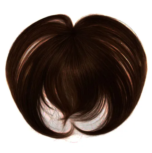 Miniatura 4 de Hairdo Trendy Fringe Just Bangs Hairpiece Add-On por Hairuwear, R10 Castaño