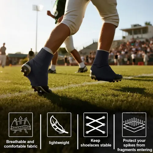 Miniatura 2 de Spats - Fundas para tacos de fútbol americano, fundas para tacos de fútbol, béisbol, niños, adolescentes y adultos, para tacos mantienen los tacos
