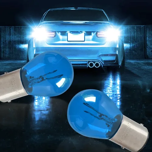 Miniatura 6 de 10 piezas Bombillas para coche 1157 P21/5W S25 BAY15D, bombilla de luz de freno doble cola alta y baja, luz de señal de giro, bombilla de vida más