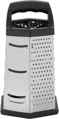 Miniatura 4 de Home Basics Rallador de queso de acero inoxidable de 6 caras, negro