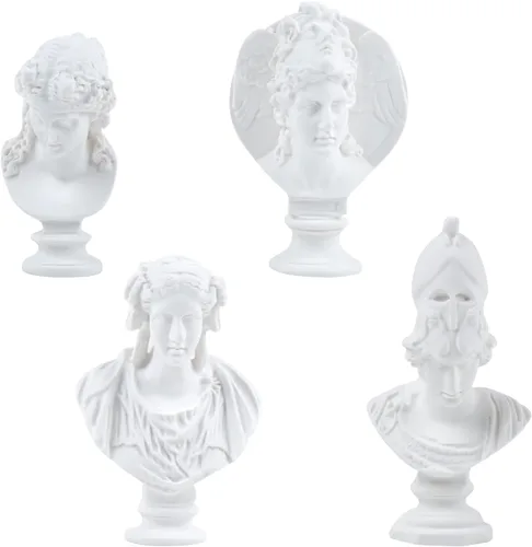 Miniatura 8 de 4 piezas de pequeñas estatuas de ángeles de resina para decoración del hogar, 4 estilos