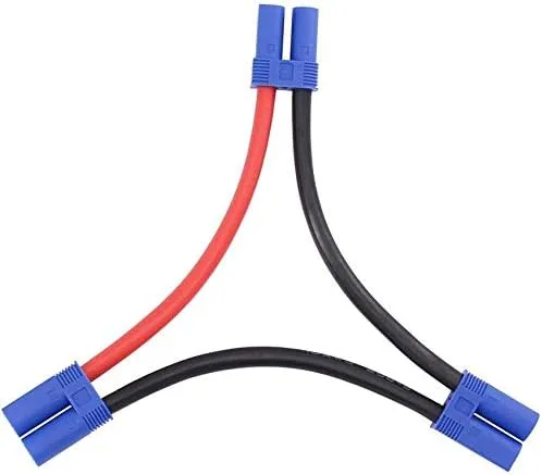 Miniatura 2 de FLYRC 2 unids EC5 serie serie conector de batería 12AWG cable de silicona suave adaptador para RC Lipo batería helicóptero Quadcopter