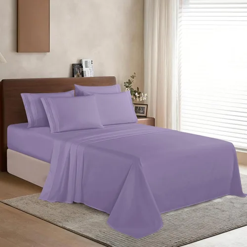Miniatura 3 de Elegant Comfort - Juego de ropa de cama resistente a arrugas y decoloración más acogedor, sábana bajera elástica en todo el contorno, bolsillo