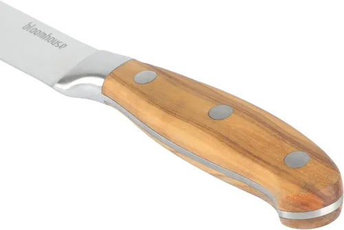 Miniatura 5 de Bloomhouse - Dos veces Oprah's Favorite Things Ganador - Cuchillo de cocina de 5 pulgadas con hoja de acero inoxidable alemán con mango de madera