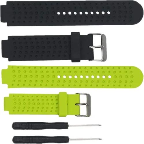 Miniatura 5 de Muovrto Correa de repuesto para Garmin Forerunner 25, correa deportiva de silicona suave