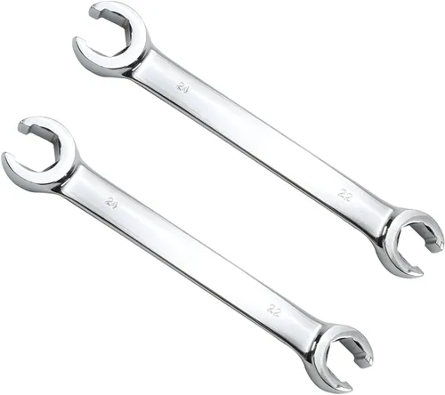 Miniatura 26 de Utoolmart Llave de tuerca de destello, 0.945 in x 1.063 in, doble extremo abierto, acero de alto carbono chapado en cromo espejo, para mantenimiento