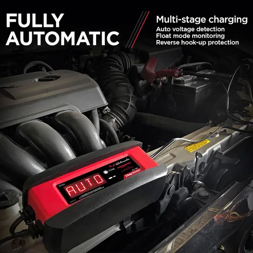 Miniatura 4 de Schumacher Electric 3A Cargador y Mantenedor de Batería para Auto, Solución 3-en-1, para Baterías de 6V/12V de Deportes de Potencia, Automotrices