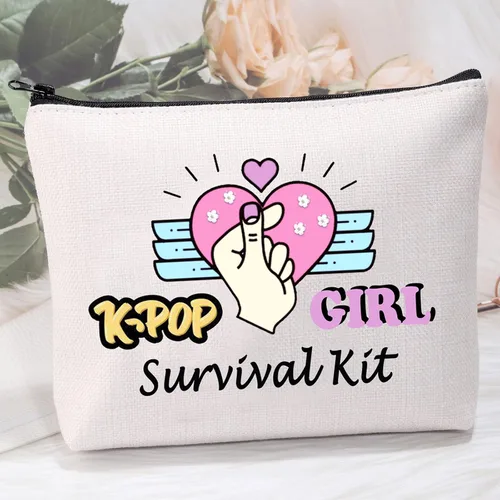 Miniatura 4 de MEIKIUP Mercancía de drama coreano Regalos de drama coreano Amante de la música coreana Bolsa de maquillaje K-drama Regalo coreano Mamá Survival Kit