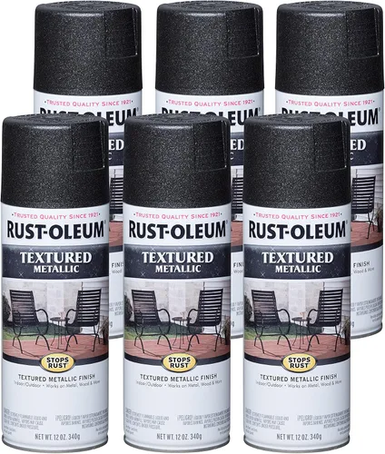Miniatura 9 de Rust-Oleum 252303 Pintura en aerosol con textura metálica que detiene el óxido, 12 onzas, galaxia