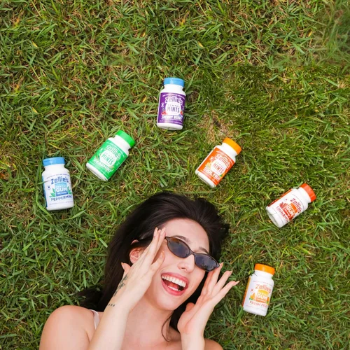 Miniatura 7 de Zellies Chicle 100% xilitol sabor canela Sin aspartamo, sin gluten, vegano y kosher (240 unidades - paquete de 1)