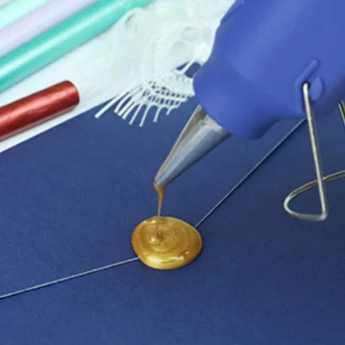 Miniatura 6 de 30 varillas de sellado de cera para pistola de pegamento para sello de cera, invitaciones de boda, sellado de letras de sobre (plateado)