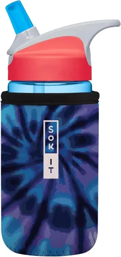 Miniatura 122 de Sok It BotlSok Funda para botella de agua con cubierta de neopreno aislante (Floral abstracto, se ajusta a CamelBak o Nalgene de 12 onzas)
