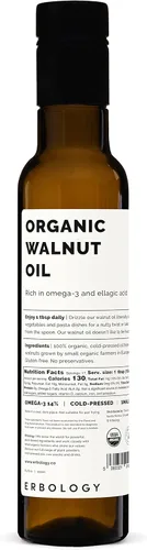 Miniatura 15 de Erbology Aceite de semilla de chía orgánico de 3.4 onzas líquidas, prensado en frío, rico en omega-3 (66%) y vitamina E (330% RI), sin aditivos ni