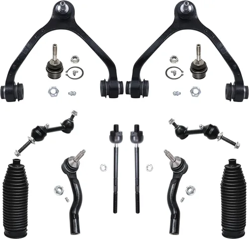 Detroit Axle - Kit de suspensión delantera de 12 piezas para Mercury Grand Marquis Ford Crown Victoria Town Car 2003-2011, 2 brazos de control