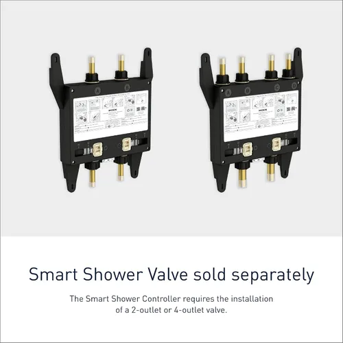 Miniatura 6 de Moen TS3302BL - Controlador de sistema de agua digital inteligente de 2 salidas para válvula de ducha termostática, en color negro mate