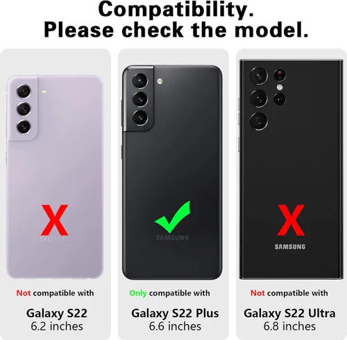 Miniatura 2 de Funda impermeable para Samsung Galaxy S22+Plus, S22+Plus, con protector de pantalla integrado, cuerpo completo, a prueba de golpes, resistente a