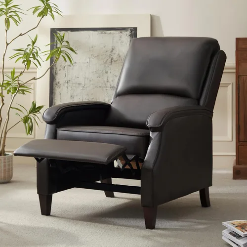 Miniatura 14 de VKNOW Silla reclinable, sillón reclinable de tela con reposabrazos suave, asiento de cine en casa con respaldo ajustable y soporte lumbar, sofá Verde