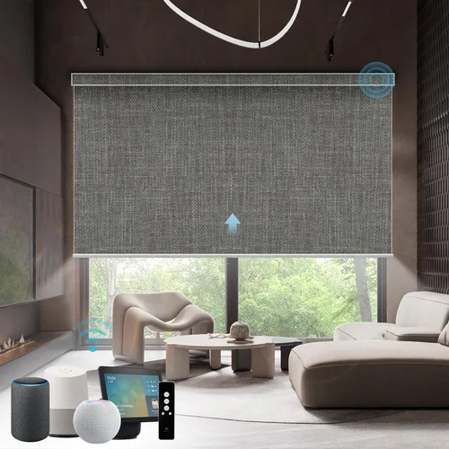 Miniatura 12 de SmartWings Persianas Motorizadas con Sombras para Ventana Control Remoto Funciona con Thread Apple Homekit Z-Wave Alexa 100% Blackout de Doble Cara
