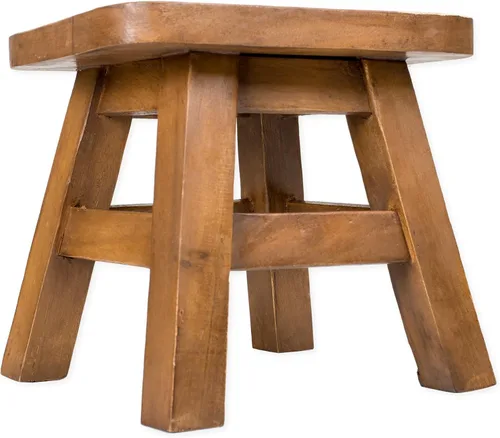 Miniatura 4 de OMA Giraffe Design - Taburete de madera con diseño de jirafa, taburete de animales hecho a mano para acento decorativo, jardín y regalo