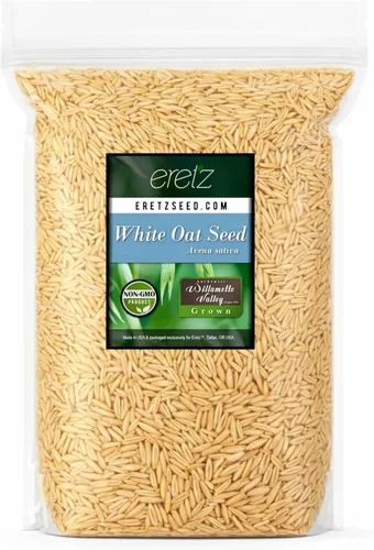 Miniatura 8 de Semilla de avena blanca de Eretz (25 libras) – ¡Elige el tamaño! Granos de avena cultivados en Oregon, sin rellenos, sin recubrimientos, sin