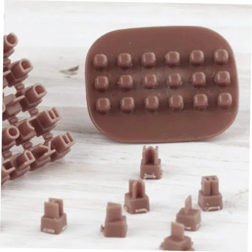 Miniatura 2 de EXCEART 2 juegos de plantillas de letras para decoración de mano, mini manualidades, mini galletas, sellos de letras, sellos de polímero, sellos