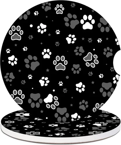 Miniatura 17 de Paquete de 2 posavasos para automóvil, posavasos de cerámica absorbente de béisbol, posavasos para portavasos de automóvil, accesorios
