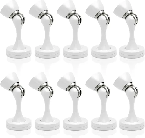 Miniatura 23 de Topes magnéticos para puerta, topes de puerta negros para la parte inferior de la puerta, montaje en pared, protector de pared magnético resistente