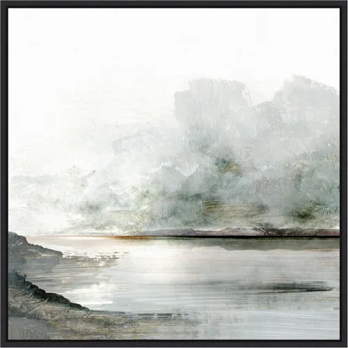 Miniatura 7 de Amanti Art Lienzo enmarcado para pared, 16 x 16 Ebb por Dan Hobday, lienzo enmarcado para pared, obras de arte de paisajes, decoración tradicional