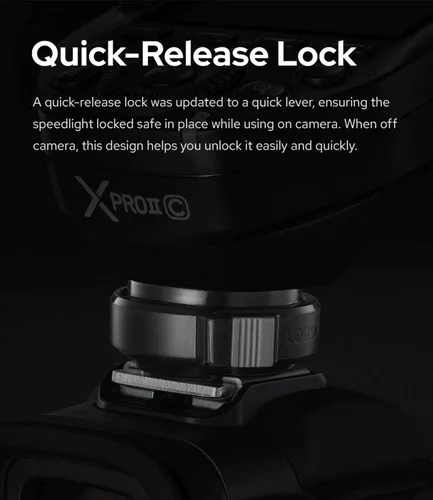 Miniatura 5 de Godox XProII-S - Transmisor de disparador de flash inalámbrico para cámaras Sony, 2.4G TTL-Convertidor manual HSS 1/8000S función Bluetooth, bloqueo