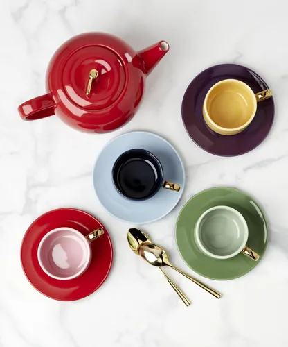 Miniatura 7 de kate spade new york Make It Pop Drinkware Collection, juego de tazas y platillos multicolor, juego de 8 piezas