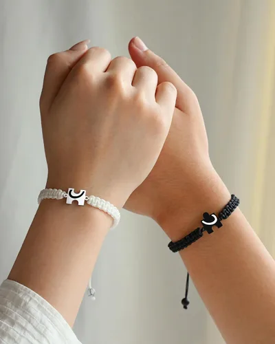 Miniatura 4 de UNGENT THEM You Are My Missing Piece of The Puzzle – Pulseras para parejas, aniversario, Navidad, I Love You, regalos más dulces del día de San