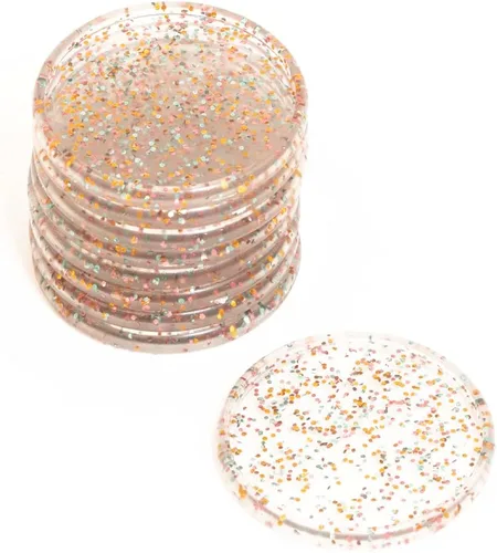 Miniatura 13 de Craftelier - Anillos de disco de plástico con purpurina L para encuadernación de álbumes de recortes para planificadores, agendas, cuadernos